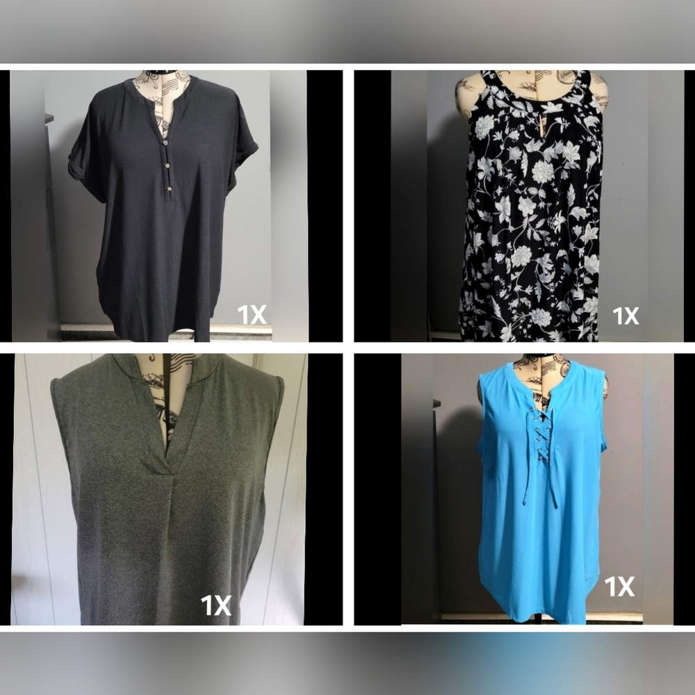 Bundle Of 4 Women's Dress Tops